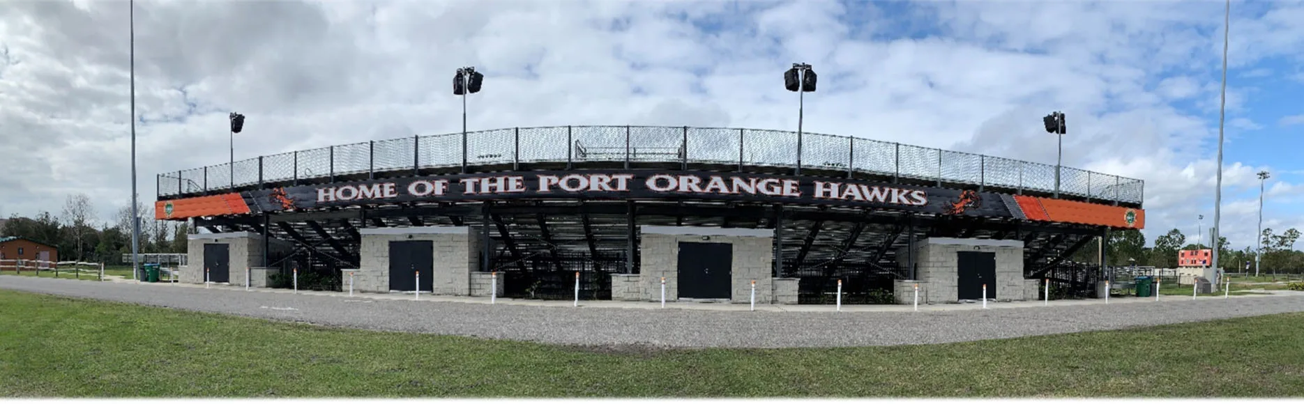 VIP suites and grandstand at the Port Orange Municipal Stadium