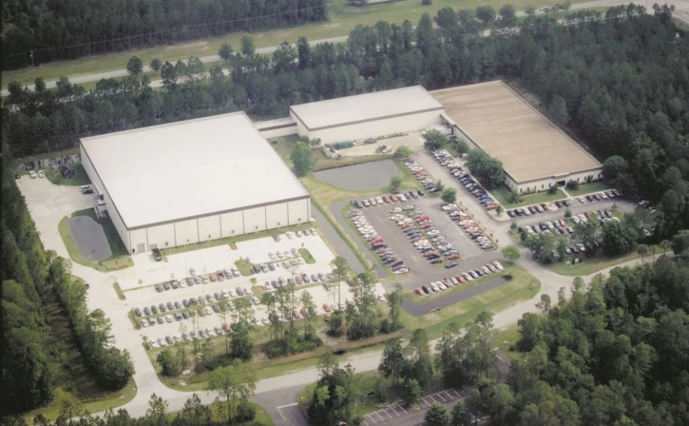Aerial view of the First Data corporate campus in Palm Coast