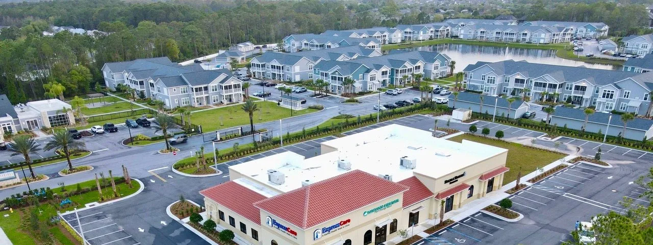 Aerial view of the Belvedere Medical Office Building in Port Orange