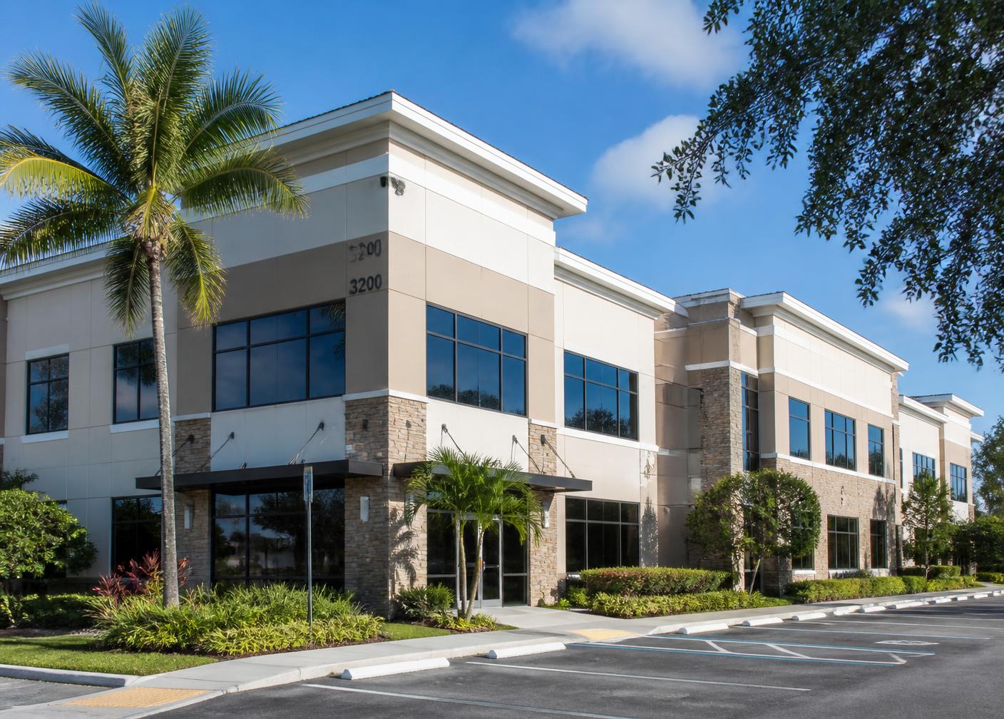 Completed commercial office building